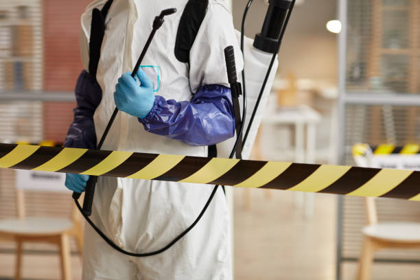 Professional Biohazard Cleanup technician working in Emerson, IA